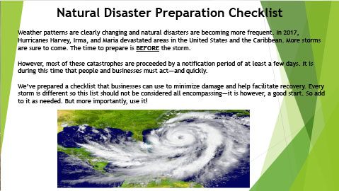 Disaster Checklist image