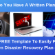 Do you have a DRP written plan