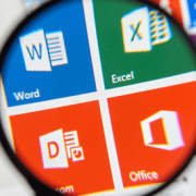 Office 365 Word Excel magnifying glass