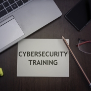 Cybersecurity training concept.